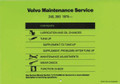 Service Manual-Volvo Maintenance Service 240, 260 1975- (TP-30068)