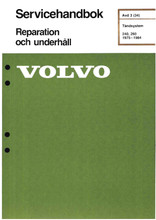 Servicehanbok-Tändsystem 240, 260 1975-1984 (TP-30431-1)