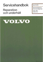 Servicehanbok-Klimatanläggning (Värmeanläggning) 240, 260 1975-. (TP-30281-1)
