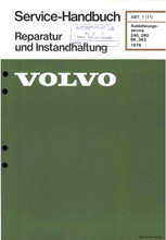 Service Handbuch-Auslieferungs-Service 240, 260, 66, 343 1978 (TP-12018-1)