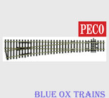 Peco SL89 1045 Turnout Left Hand Code 100 Large Radius - Streamline Insulfrog