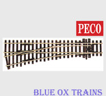 Peco SL92 1048 Turnout Left Hand Code 100 Small Radius - Streamline Insulfrog