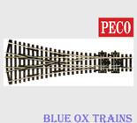 Peco SL99 1055 Code 100 Medium Radius Three-Way Turnout Streamline Insulfrog