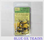 NWSL #2588-6 HO Bachmann Gas Electric Geared Axle Wheels