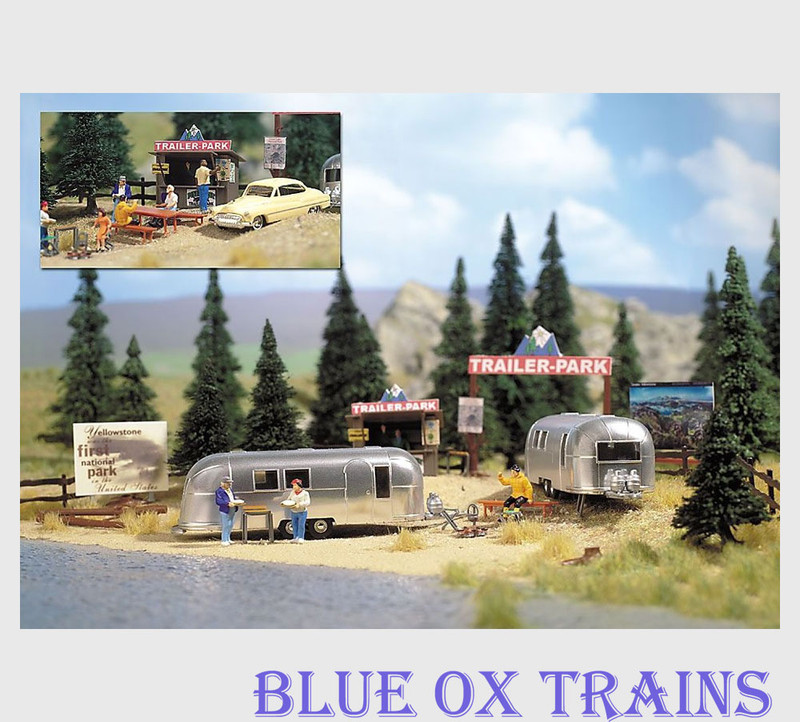 Busch 1054 HO Scale Airstream Trailer Park Kit