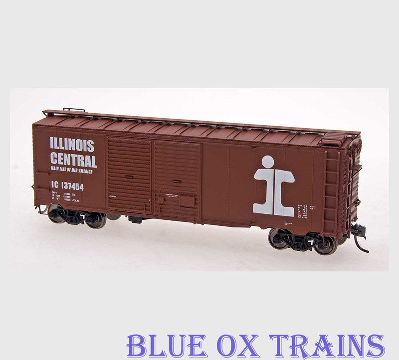 Red Caboose HO RR-38575-1 Illinois Central 1937 AAR Double Door Boxcar IC 137215