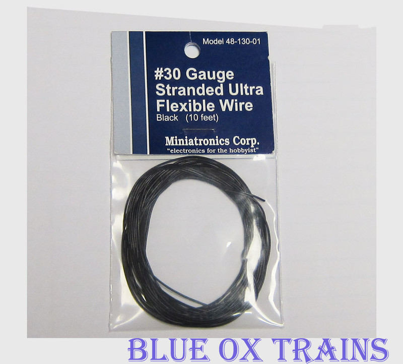 Miniatronics 4813001 #30 ga Ultra Flexible Hook Up Wire Black 10 Feet