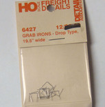 Detail Associates 6427 Freight Car Grab Irons 19.5 Drop pkg(12) HO Scale 