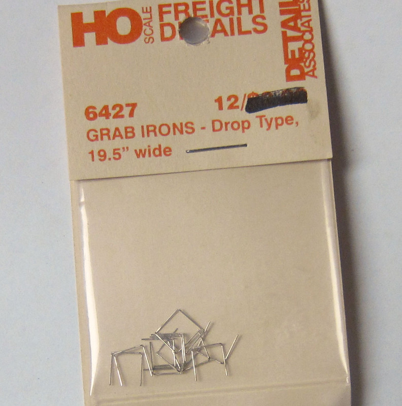 Detail Associates 6427 Freight Car Grab Irons 19.5 Drop pkg(12) HO Scale 