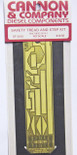 Cannon 2010 HO Detail Part Brass Safety Tread Side Step Kit for For For Walthers GP15-1