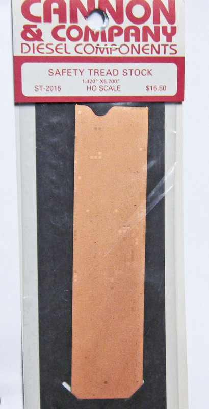 Cannon 2015 HO Detail Part Brass Safety Tread Stock 1.42 x 5.7" Sheet