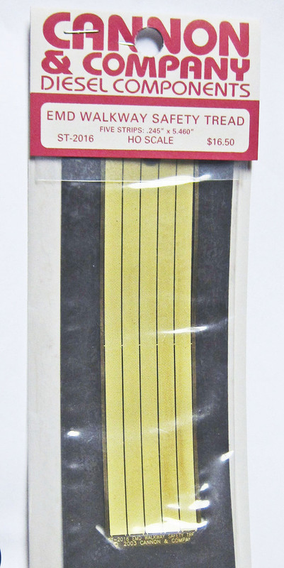 Cannon 2016 HO Scale Detail Part Brass Safety Tread Walkway Strips