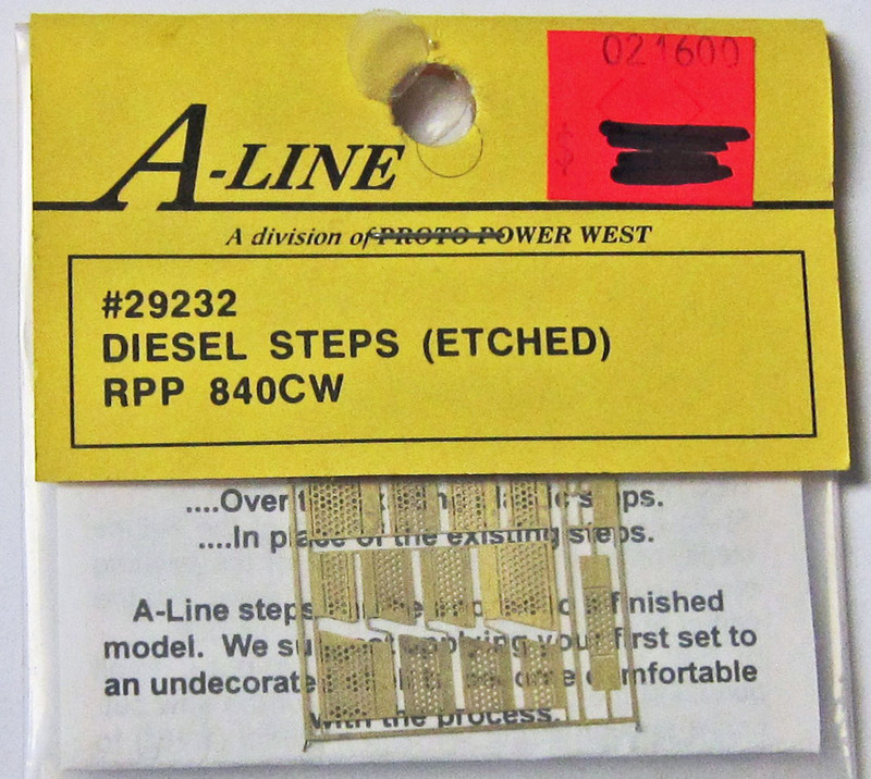 A-Line 29232 HO Scale Etched Brass Diesel Steps RPP 840CW