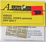 A-Line 29233 HO Scale Etched Brass Diesel Steps RPP B23-7