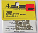 A-Line 29236 HO Scale Etched Brass Diesel Steps Athearn SD40-2