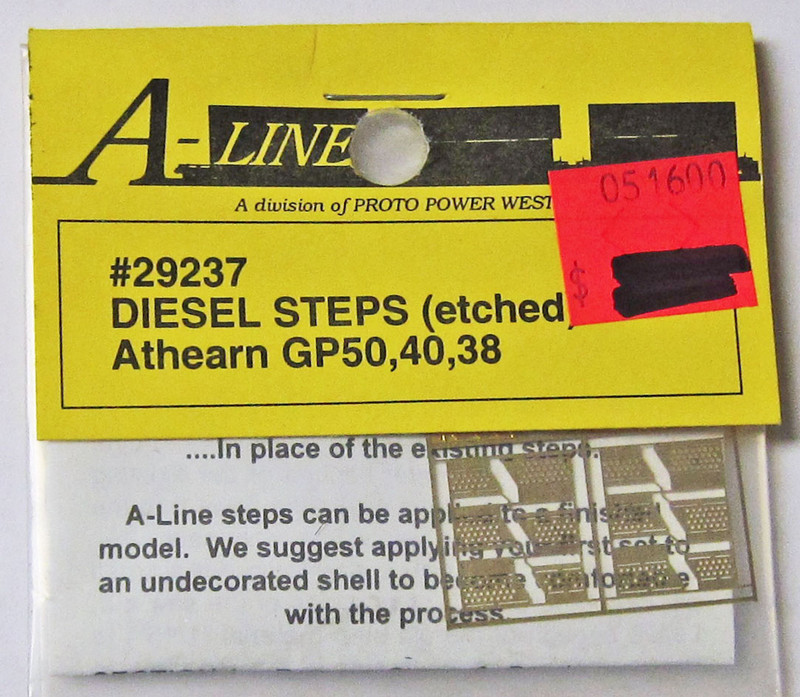 A-Line 29237 HO Scale Etched Brass Diesel Steps Athearn GP50 GP40 GP38