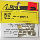 A-Line 29239 HO Scale Etched Brass Diesel Steps Front Range GP7 GP9
