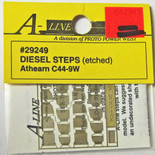 A-Line 29249 HO Scale Etched Brass Diesel Steps Athearn C44-9W