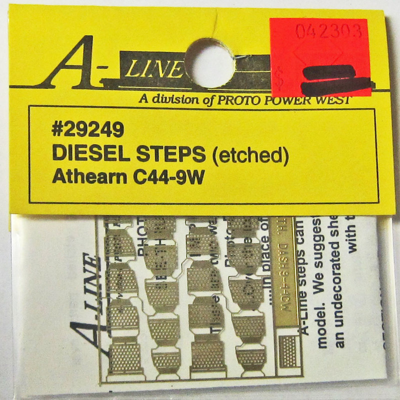 A-Line 29249 HO Scale Etched Brass Diesel Steps Athearn C44-9W