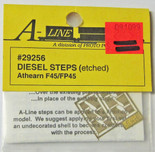 A-Line 29256 HO Scale Etched Brass Diesel Steps Athearn F45/FP45