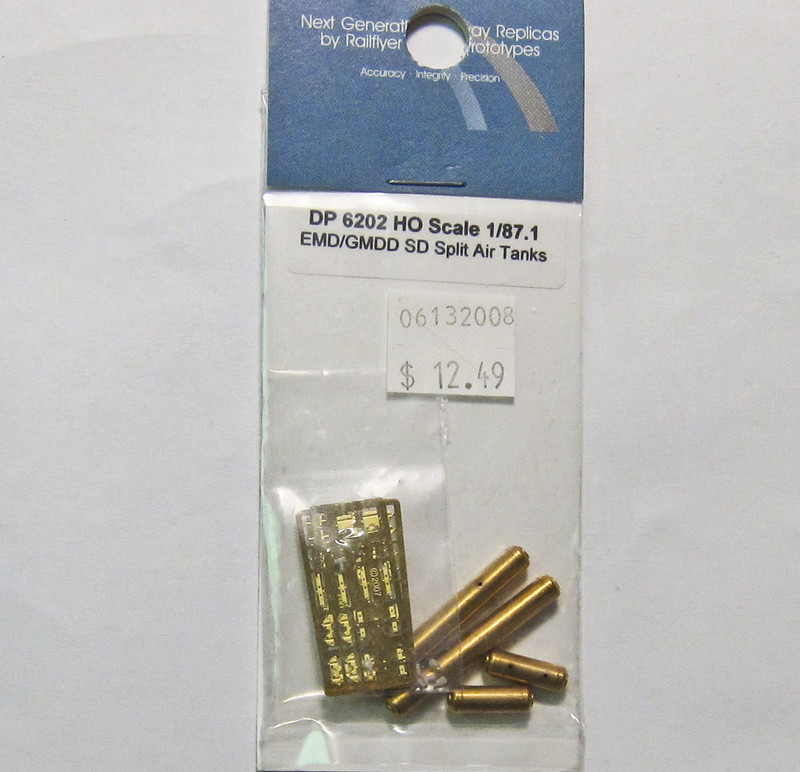 Railflyer 6202 HO Scale Detail Part EMD SD GMDD Split Air Tanks 