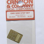 Cannon 2023 HO Scale Detail Part Photo-Etched Brass EMD Side Step Set Athearn SD45T-2