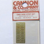 Cannon 2022 HO Scale Detail Part Photo-Etched Brass EMD Side Step Set Proto 2000 GP7, 9, 18 & 20