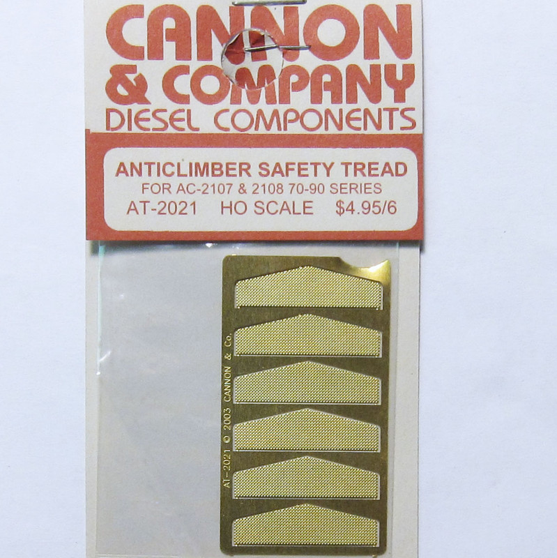 Cannon 2021 HO Scale Detail Part Photo-Etched Brass Fits #2107 & 2108 70/90-Series Anticlimber