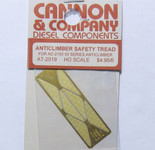 Cannon 2019 HO Scale Detail Part Photo-Etched Brass Anticlimber Safety Tread pkg(6) Fits #2105 50-Series