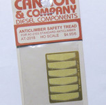 Cannon 2018 HO Scale Detail Part Photo-Etched Brass Anticlimber Safety Tread pkg(6) Fits #2103 Standard