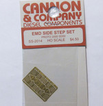Cannon 2014 HO Scale Detail Part Photo-Etched Brass EMD Side Step Set Proto 2000 SD50