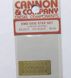 Cannon 2013 HO Scale Detail Part Photo-Etched Brass EMD Side Step Set Athearn SD70MAC