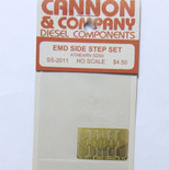 Cannon 2011 HO Scale Detail Part Photo-Etched Brass EMD Side Step Set Athearn SD50
