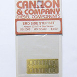 Cannon 2008 HO Scale Detail Part Photo-Etched Brass EMD Side Step Set Athearn SD70/75 w/4 Steps