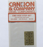 Cannon 2006 HO Scale Detail Part Photo-Etched Brass EMD Side Step Set Proto 2000 SD60