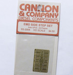 Cannon 2004 HO Scale Detail Part Photo-Etched Brass EMD Side Step Set Kato GP35