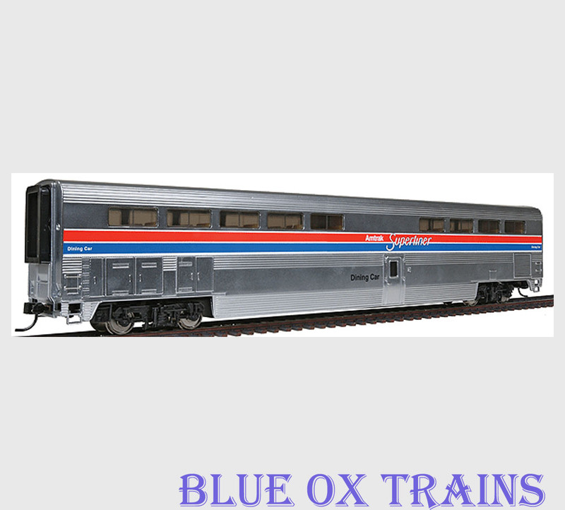 Walthers 16181 HO Scale Amtrak Superliner Diner Phase II Metal Plated 