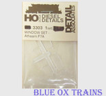 Detail Associates 3303 HO Scale Window Set Athearn F7A 