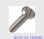 Detail Associates 2555 Pan Head Screws 2/56 x 1/2" pkg(6) HO Scale 