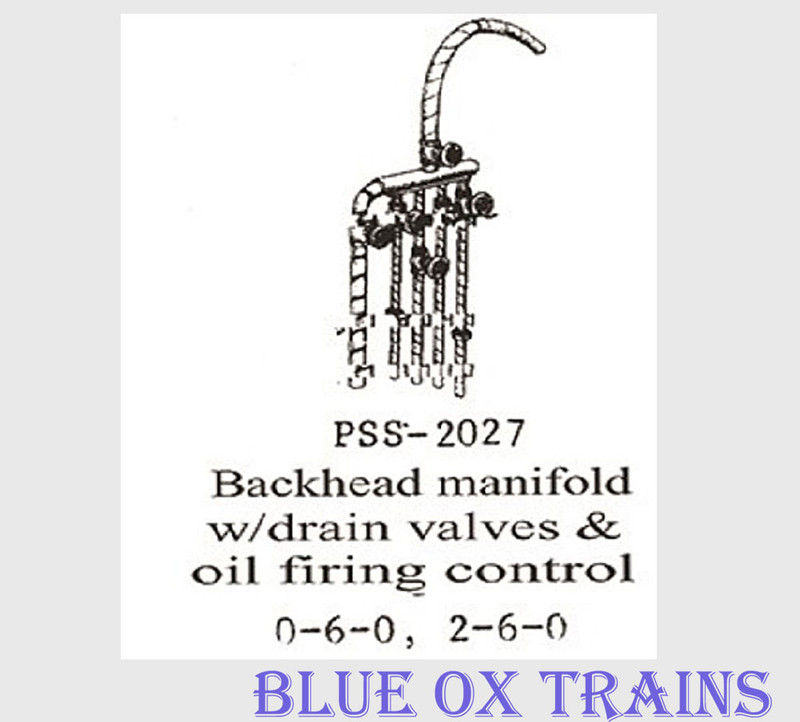 Precision Scale Co PSC 2027 Backhead Manifold Drain Valves 0-6-0 2-6-0