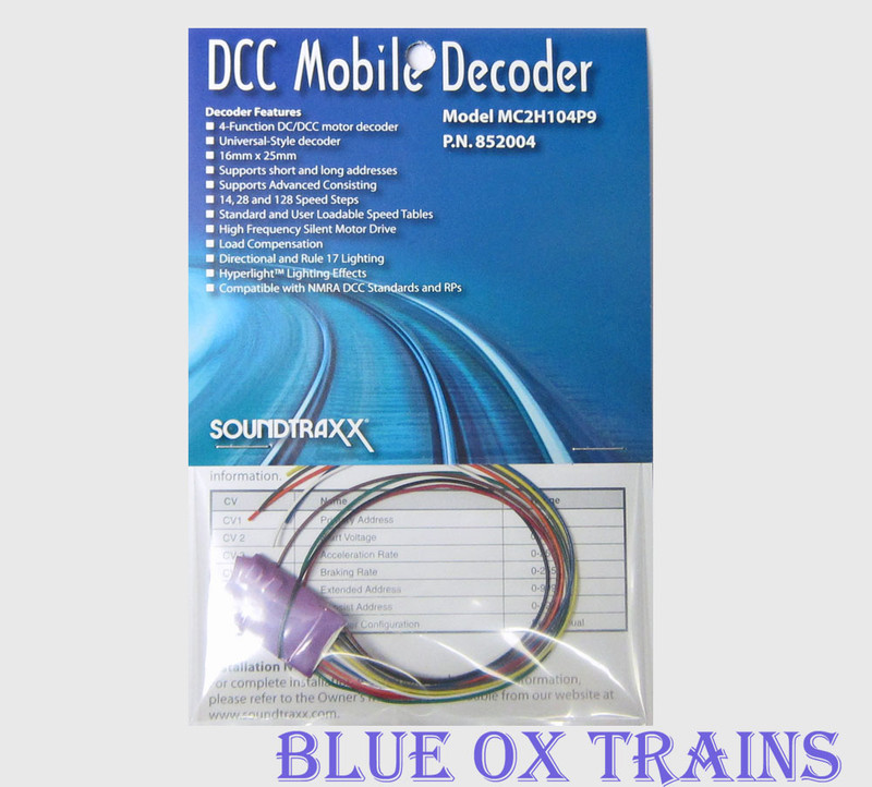 Soundtraxx 852004 4 Function DCC Mobile Decoder MC2H104OP9 