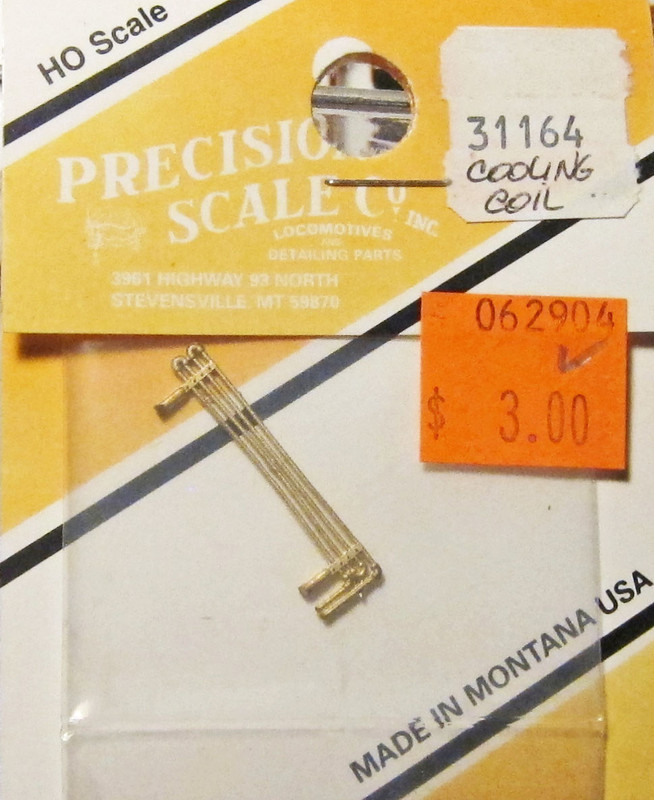 Precision Scale Co PSC 31164 Cooling Coil For 7' Air Tank HO Scale