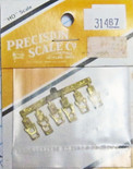 Precision Scale Co PSC 31467 Steps Brass 2 Large, 4 Small HO Scale