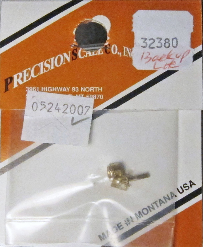 Precision Scale Co PSC 32380 Back-Up Light w/Platform, Cored HO Scale
