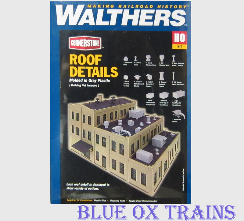 Walthers 3733 Roof Details Kit HO Scale