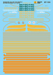 Microscale Decal 87-104 Seaboard SAL Diesels - Cabs - Citrus Scheme 