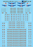 Microscale Decal 87-109 Union Pacific UP E and F-Unit Diesels (1946+) 