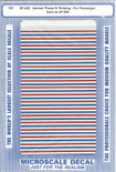 Microscale Decal 87-428 Amtrak Passenger Car Stripes (1980-1996) use with 87-426-Passenger Car - Phase III - Stripes 