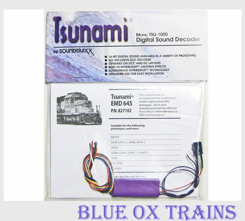 Soundtraxx Tsunami TSU-1000 EMD 645 Diesel Sound Decoder 827102
