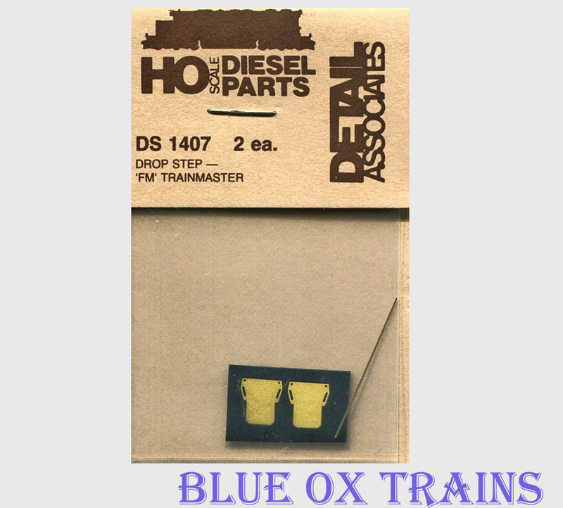 Detail Associates 1407 Diesel Fairbanks-Morse Drop Steps pkg(2) Trainmaster Ho Scale